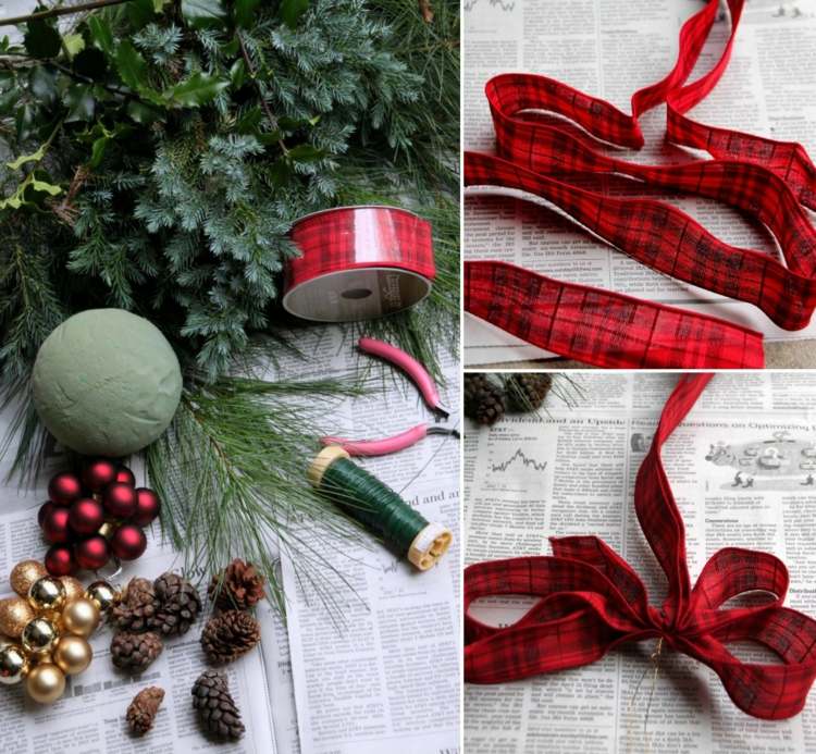 Lav selv julepynt kysse-kugle-dør-krans-alternativ-kunsthåndværk-instruktioner-efterligne