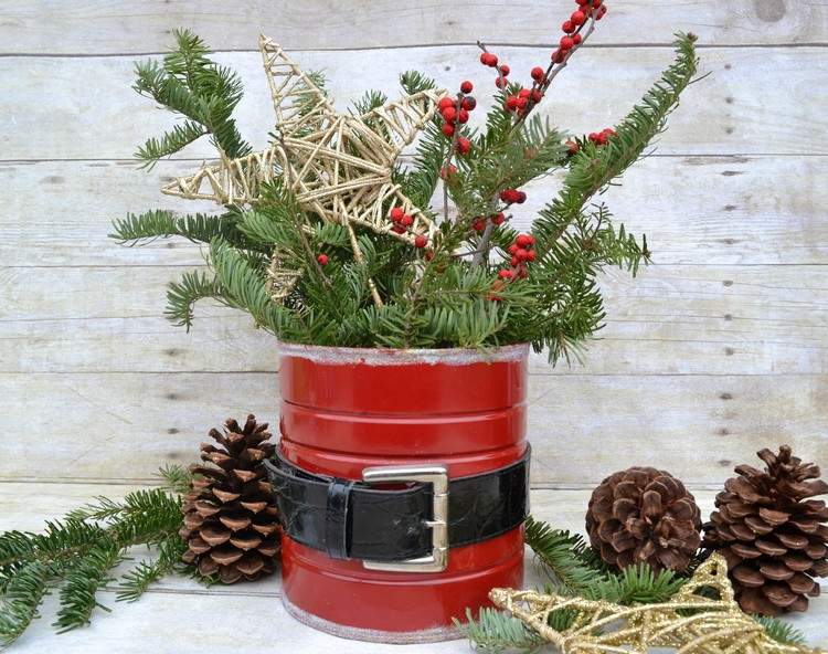 Julemand-tinker-genbrug-idé-kan-male-bælte-dekoration