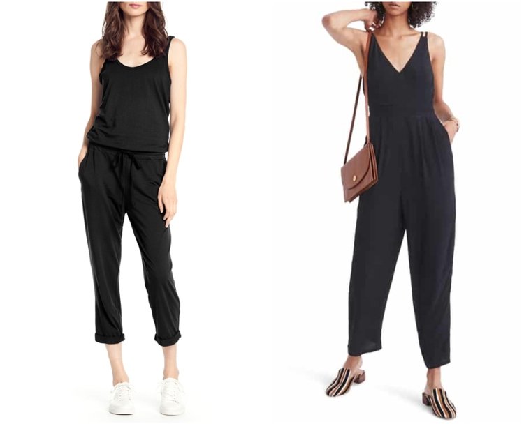 Sneakers og flade sko til en afslappet, sporty jumpsuit