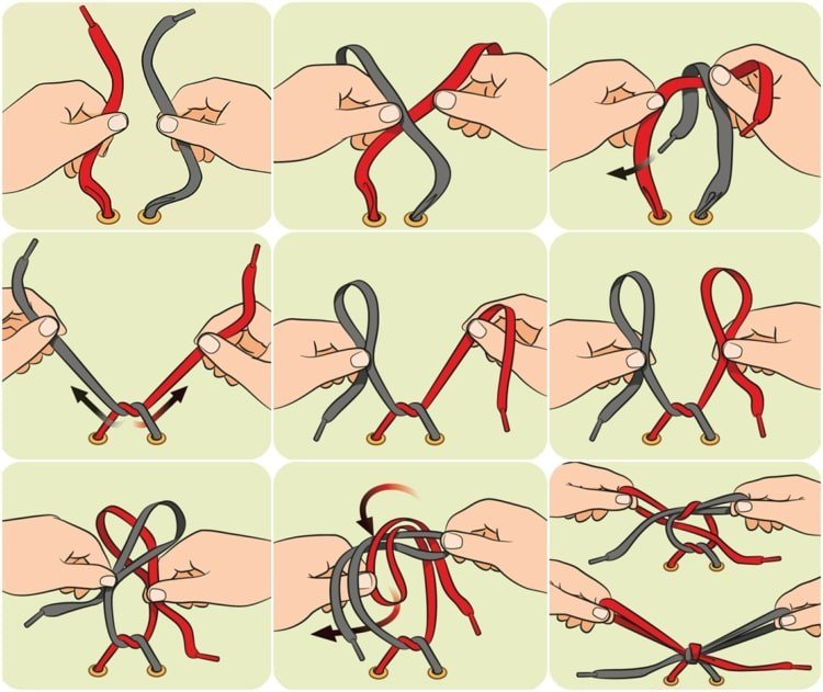 Binde snørebånd - trick med kaninører metode til børn og voksne