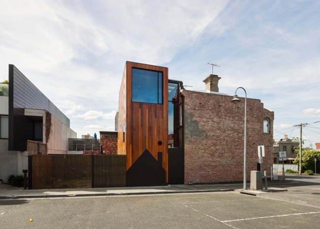 gadehjørne beliggenhed beboelseshus design af to bygninger