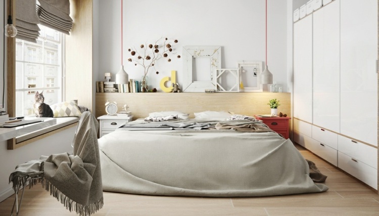 design-lejlighed-dekoration-idé-billedramme-skandinavisk-soveværelse