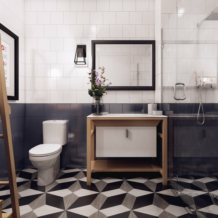 design-lejlighed-skandinavisk-badeværelse-møbler-håndvask-toilet