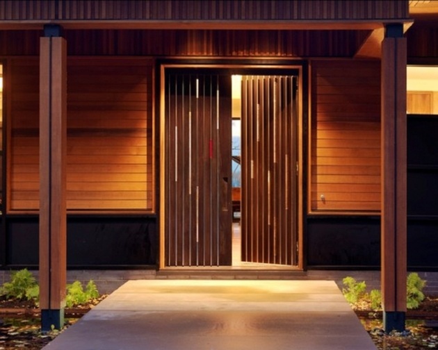 døre træ lejlighedshus moderne design