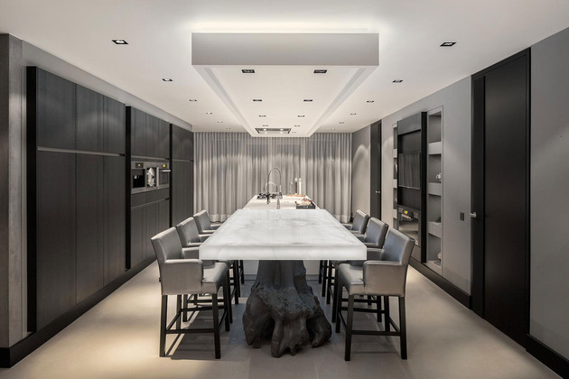 Design din egen lejlighed køkken spisebord lysende
