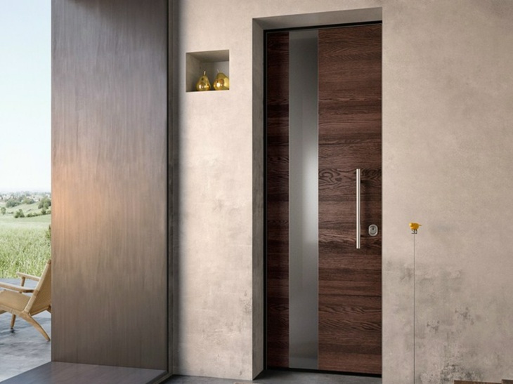 Lejlighed Døre-Dørhåndtag-Rustfrit stål-Plade-Beton-Plade-Idéer