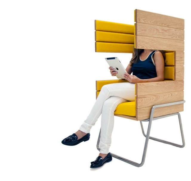 Lænestol moderne design stilfulde møbler gul