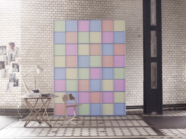 Stue møbler Montana pastelfarvede firkanter