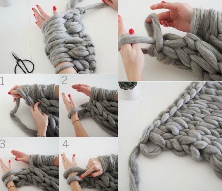 xxl strikkearm strikkeinstruktioner gør det selv