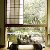 ljus inre korridor i japansk stil bild