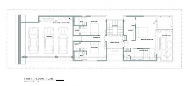 Stueetagen garage plads layout plan værelse